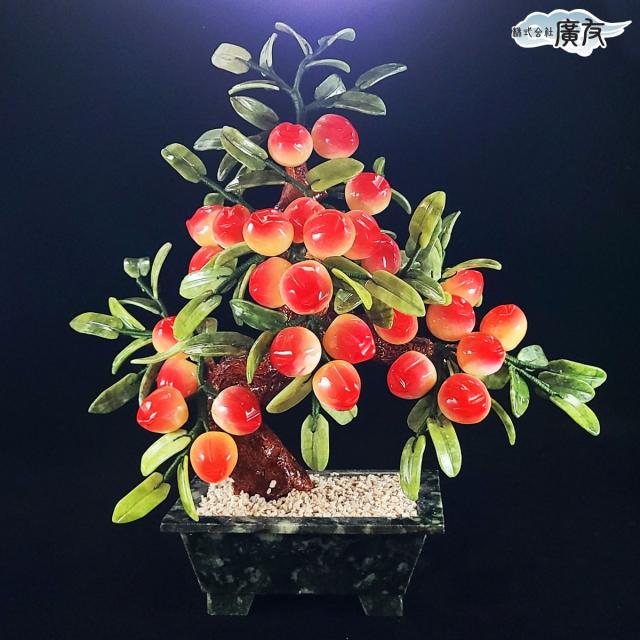 天然石 桃の木　縁起物 天然石 桃の木 縁起物