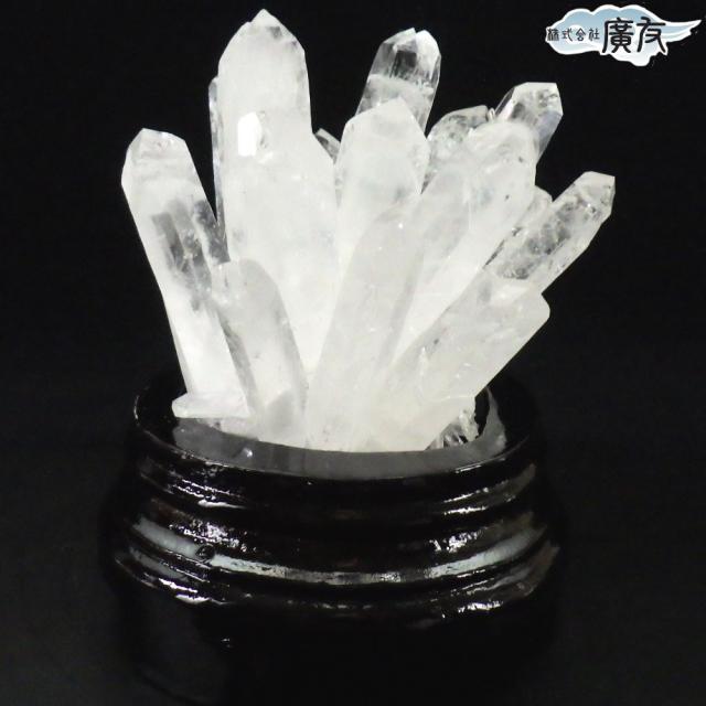 パワーストーン 水晶原石 両剣水晶クラスター 352g 現物販売 台座付き 