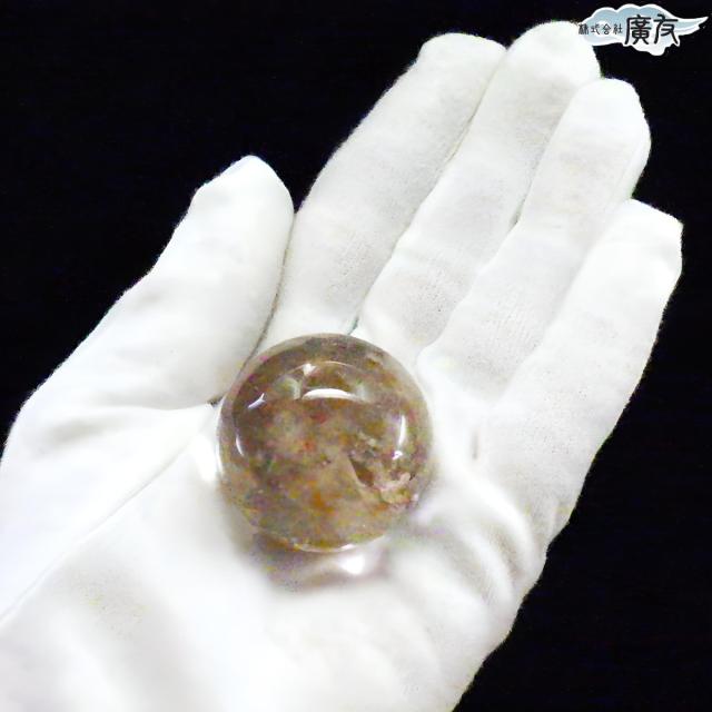 天然石 パワーストーン ガーデンクォーツ丸玉60g台座付 庭園水晶 現物販売 一点物 財運 ヒーリング 商売繁盛 風水グッズ 風水 2026 送料無料_7