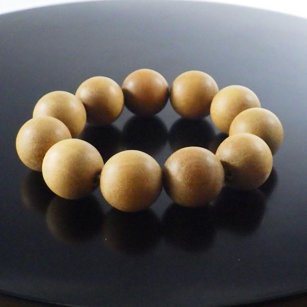 本白檀 サンダルウッド ブレスレット20mm sandalwood 白檀 数珠 浄化 魔除け厄除け 風水グッズ 開運祈願 風水2026 送料無料_1