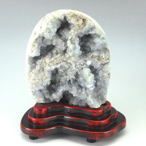 送料無料 天然石 パワーストーン セレスタイト 原石 4150g 台座付き 台