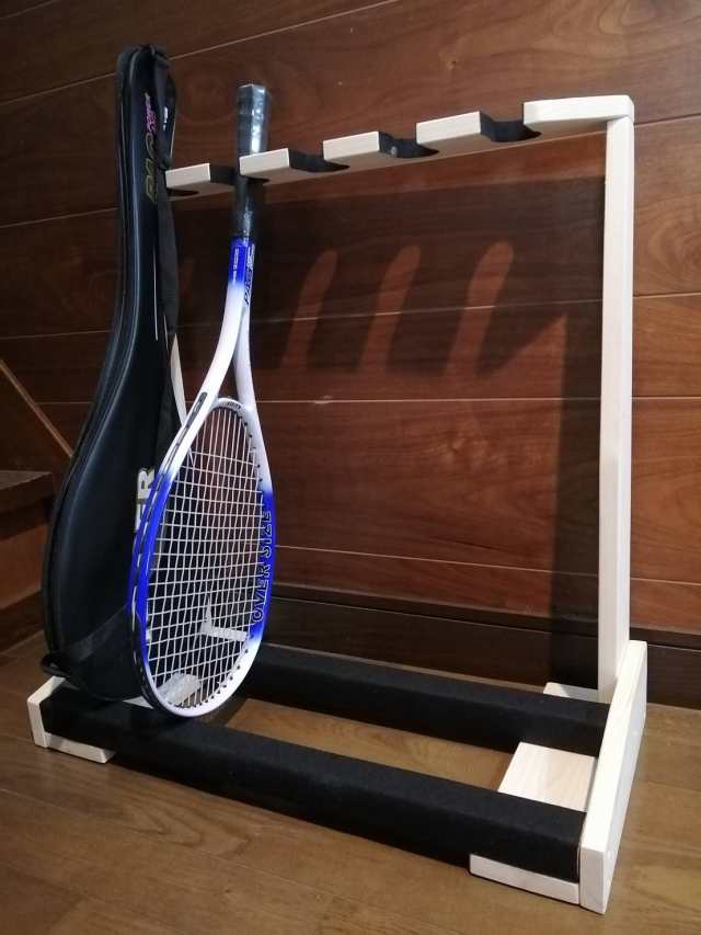 テニスラケットスタンド テニスラケット ラケットスタンド ラケット台 収納 6本掛け 折りたたみ式 日本製 Joyfactory 通販 