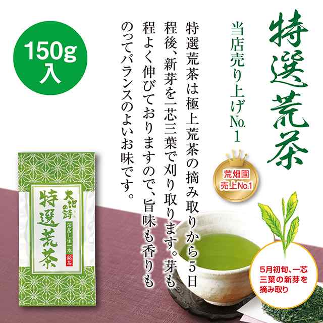 2023年度産】静岡茶 特選荒茶 150g×3袋セット お茶 緑茶 ギフト 日本茶