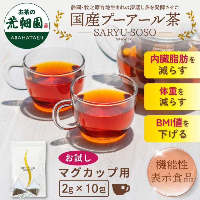 お試し 国産 プーアール茶 静岡産茶葉 純国産 ダイエット茶 2g