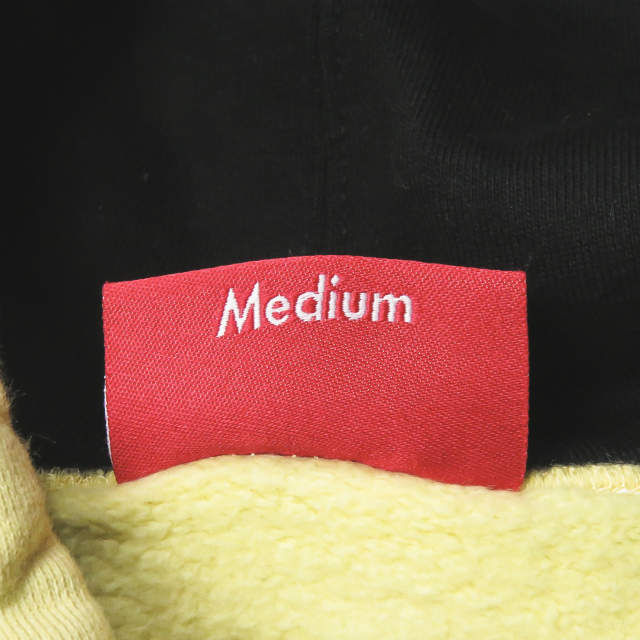 Supreme シュプリーム 19SS Contrast Embroidered Hooded Sweatshirt コントラストロゴ刺繍 スウェットプルオーバーパーカー M Yellow_3