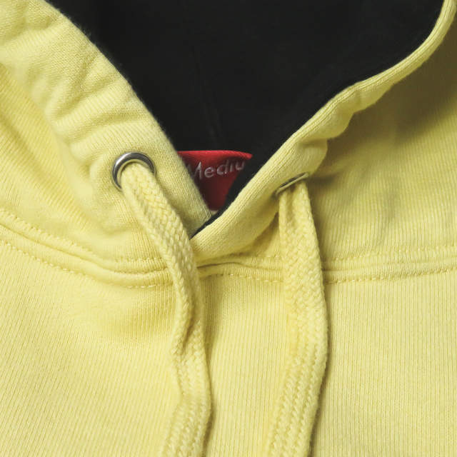 Supreme シュプリーム 19SS Contrast Embroidered Hooded Sweatshirt コントラストロゴ刺繍 スウェットプルオーバーパーカー M Yellow_4