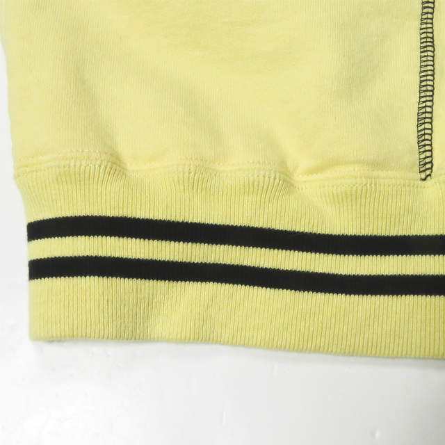 Supreme シュプリーム 19SS Contrast Embroidered Hooded Sweatshirt コントラストロゴ刺繍 スウェットプルオーバーパーカー M Pale Yellow 長袖 ステッチ イエロー トップス【Supreme】