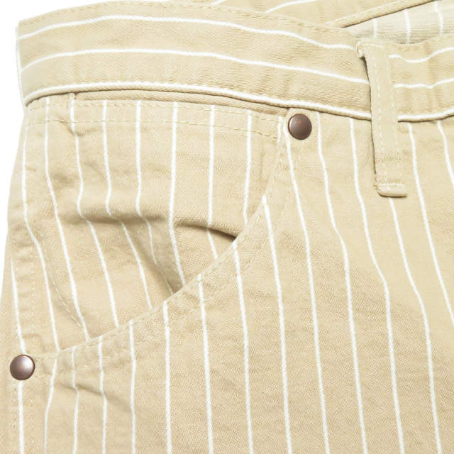 新品 UNUSED アンユーズド 19SS 日本製 12oz stripe denim pants 12オンス ストライプデニムパンツ UW0757 3 Beige/White 5ポケット 新品 UNUSED アンユーズド 19SS 日本製 12oz stripe denim pants 12