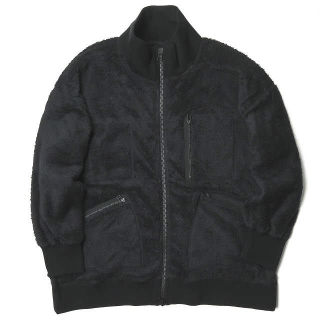 HUMIS ヒューミス 19AW DEFORMATION BOA BLOUSON スーパーマイクロ ボアブルゾン M-PT1101 S ブラック フリース ジャケット