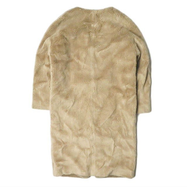 クーポン中値引roku v neck fake fur coat 38 タグ付き 6 ROKU 