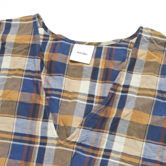 Spick And Span スピックアンドスパン 19ss マドラスチェックチュニック 19040200101010 38 ベージュ ワンピース トップスの通販はau Pay マーケット ブランド古着 Loop Wowma 店