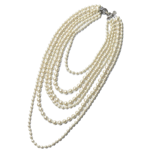 Petite Robe Noire プティローブノアー 6連コットンパールネックレス シャンパンゴールド アクセサリーの通販はau Pay マーケット ブランド古着 Loop Wowma 店