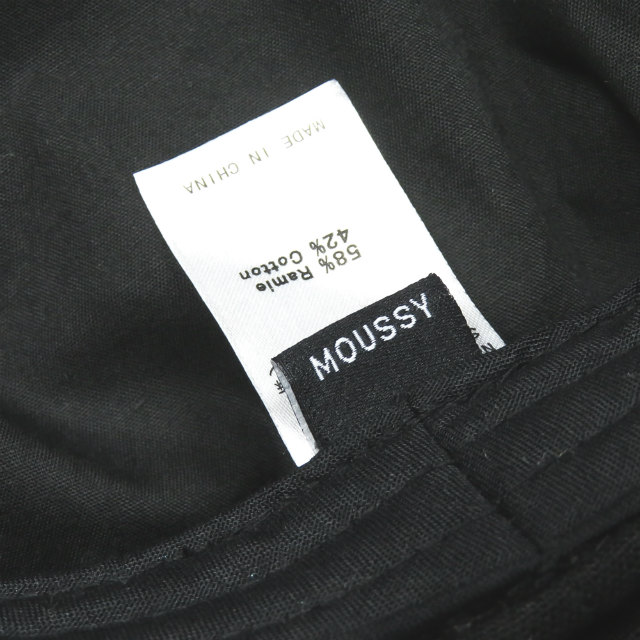 Moussy マウジー Mix Ramie Marine Cap ミックスラミーマリンキャップ 010ask50 0940 1 フリー ブラック リネン コットン 帽子の通販はau Pay マーケット ブランド古着 Loop Wowma 店