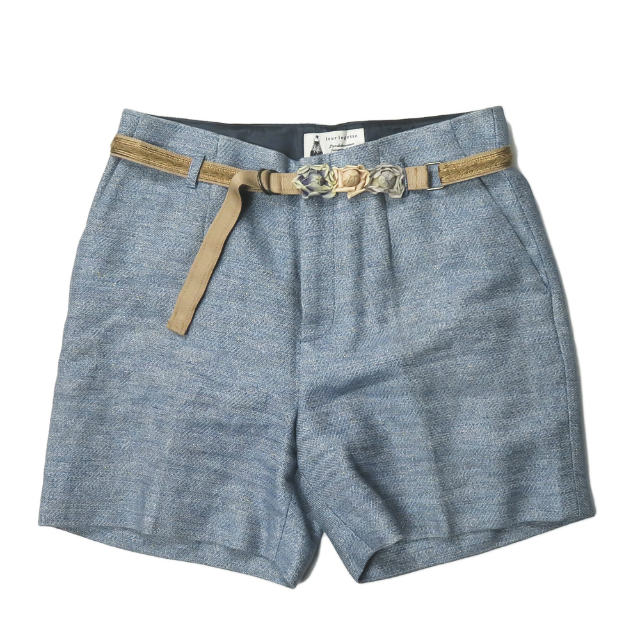 Leur Logette ルールロジェット ルルロジェッタ 日本製 ミックスヤーンラメショーツ 1 ブルー ベルト ショートパンツ ボトムスの通販はau Pay マーケット ブランド古着 Loop Wowma 店