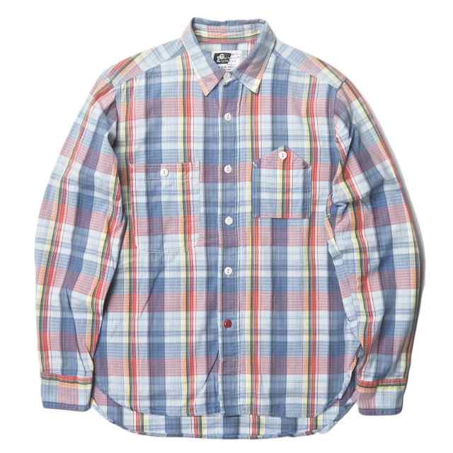 Engineered Garments エンジニアードガーメンツ アメリカ製 Work Shirt Madras Check マドラスチェック ワークシャツ Xs ブルーの通販はau Pay マーケット ブランド古着 Loop Wowma 店