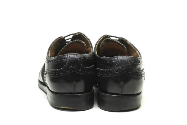 CHURCHS チャーチ イタリア製 BURWOOD W(GI)  バーウッド BLK POLISH 35.5(22.5cm)  ブラック ウイングチップ レースアップ シューズ