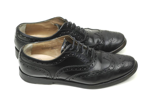 CHURCHS チャーチ イタリア製 BURWOOD W(GI)  バーウッド BLK POLISH 35.5(22.5cm)  ブラック ウイングチップ レースアップ シューズ