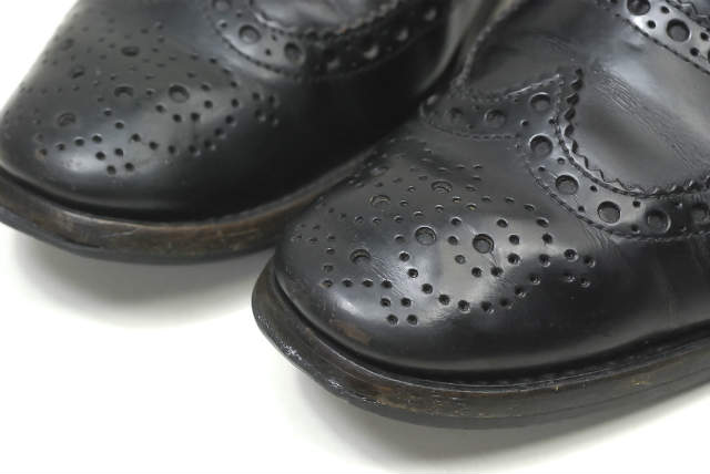 CHURCHS チャーチ イタリア製 BURWOOD W(GI)  バーウッド BLK POLISH 35.5(22.5cm)  ブラック ウイングチップ レースアップ シューズ