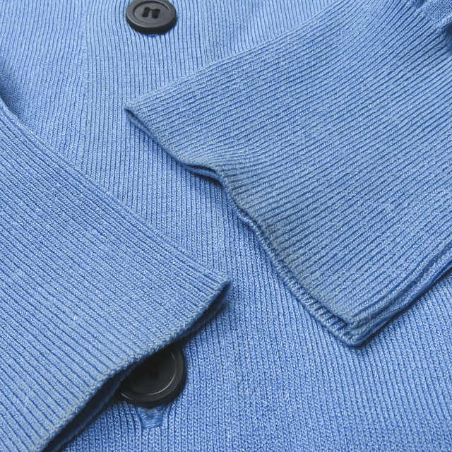 TOGA PULLA トーガ プルラ 21SS Dot knit cardigan ドットニットカーディガン TP11-XO211 36 ブルー メタルパーツ TOGA PULLA トーガ プルラ 21SS Dot knit cardigan ドットニット