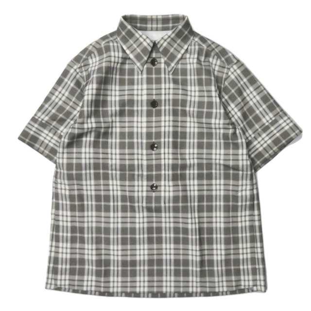 TOGA トーガ 21SS 日本製 Check shirt S/S check チェックシャツ ...