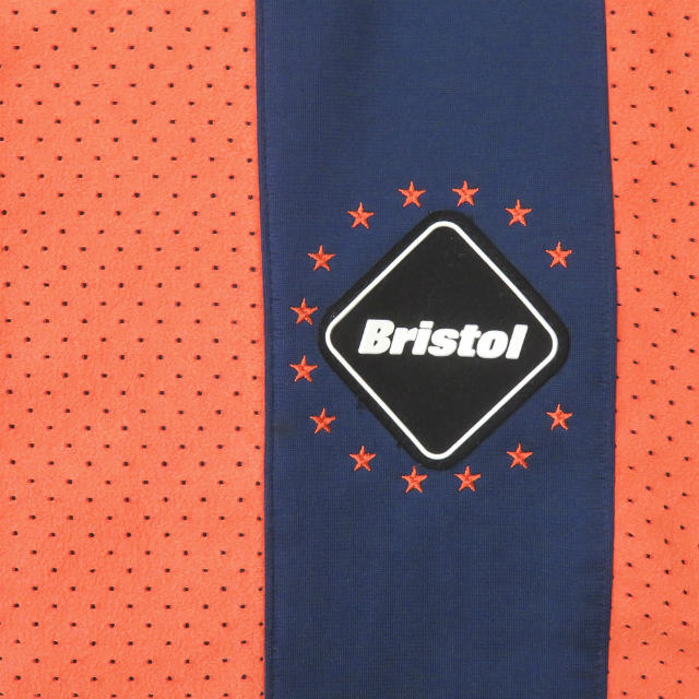 FF.C.R.B. PDK WARM UP JACKET ストライプ ウォームアップジャケット 106885 S ネイビー/オレンジ F.C.Real Bristol ブリストル NIKE