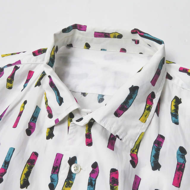SSZ エスエスゼット エスエスズィー 21SS TABACCO SHIRT タバコシャツ 11-11-6624-139 M ホワイト プリント SSZ ANTHEMS トップス_3