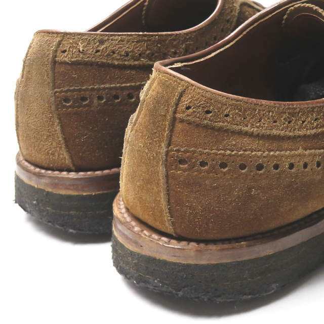 ALDEN オールデン スエードウイングチップシューズ 58700 US8.5D(26.5cm) ブラウン 革靴 シューズ【ALDEN】