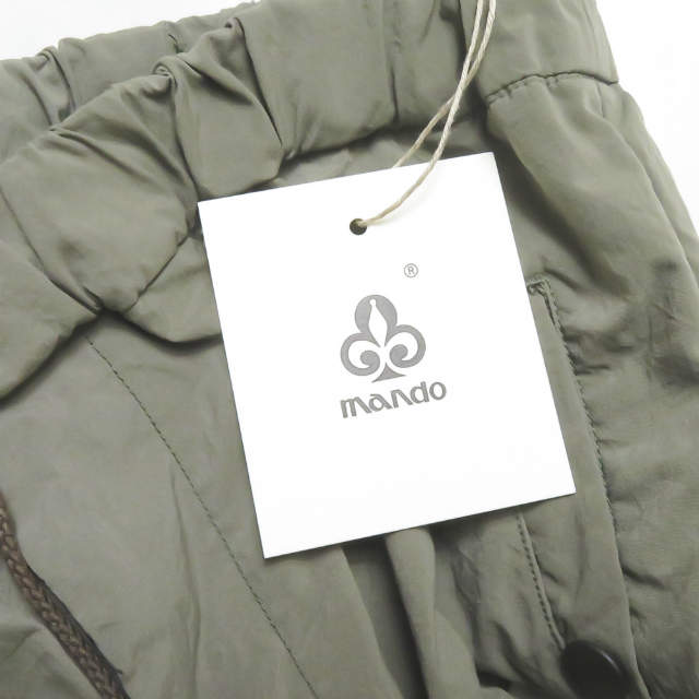 新品 mando マンド 21SS 日本製 GARMENT DYED MILITARY PANTS 製品染め ミリタリーイージーパンツ 21198-007 2 オリーブ ボトムス_6