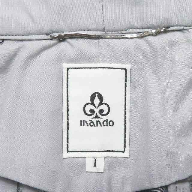 新品 mando マンド 21SS 日本製 GLEN CHECK TUCK WIDE PANTS ポリエステルレーヨン グレンチェック3プリーツバギーパンツ 21198-006 1の通販は