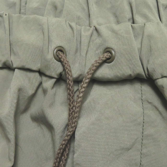 新品 mando マンド 21SS 日本製 GARMENT DYED MILITARY PANTS 製品染め ミリタリーイージーパンツ 21198-007 2 オリーブ ボトムス_3