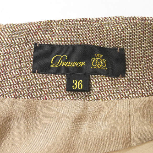Drawer ドゥロワー 21SS 日本製 シャークスキンフレアスカート 6524 