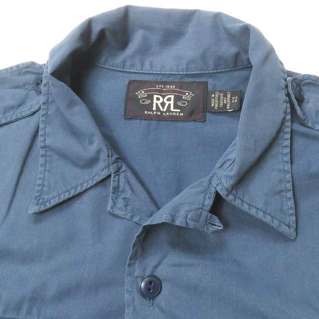 RRL ダブルアールエル COTTON TWILL CAMP SHIRTS コットンツイル ...