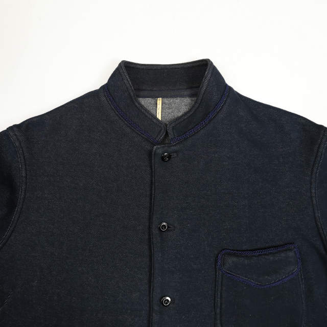 ms braque エムズブラック 日本製 STAND COLLAR CHINA SHIRTS JACKET スタンドカラーチャイナシャツジャケット 162311 38 ネイビー
