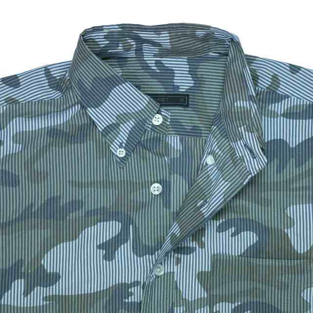 SOPHNET. ソフネット 17SS CAMOUFLAGE OVER PRINT L S B.D SHIRT