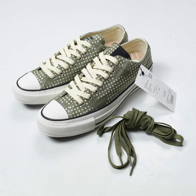 新品 N.HOOLYWOOD COMPILE LINE x CONVERSE ADDICT x UNDERCOVER 21AW 別注 CHUCK TAYLOR NU OX 2212-SE01peg US8.5(27cm) KHAKI CHECK_14