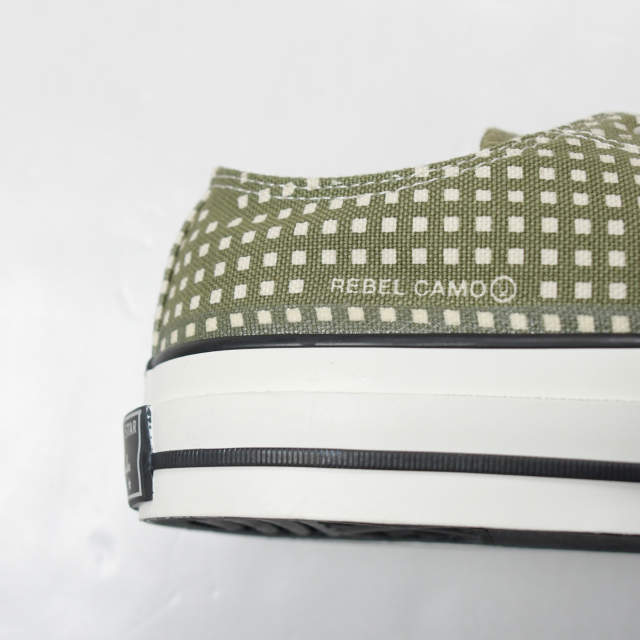 新品 N.HOOLYWOOD COMPILE LINE x CONVERSE ADDICT x UNDERCOVER 21AW 別注 CHUCK TAYLOR NU OX 2212-SE01peg US8.5(27cm) KHAKI CHECK_11
