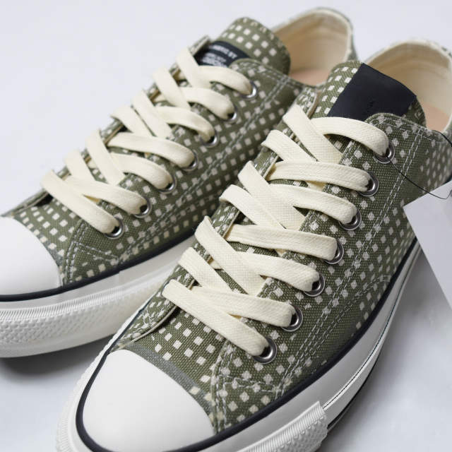 新品 N.HOOLYWOOD COMPILE LINE x CONVERSE ADDICT x UNDERCOVER 21AW 別注 CHUCK TAYLOR NU OX 2212-SE01peg US8.5(27cm) KHAKI CHECK_7