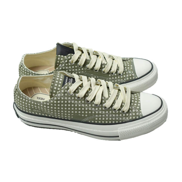 新品 N.HOOLYWOOD COMPILE LINE x CONVERSE ADDICT x UNDERCOVER 21AW 別注 CHUCK TAYLOR NU OX 2212-SE01peg US8.5(27cm) KHAKI CHECK_3