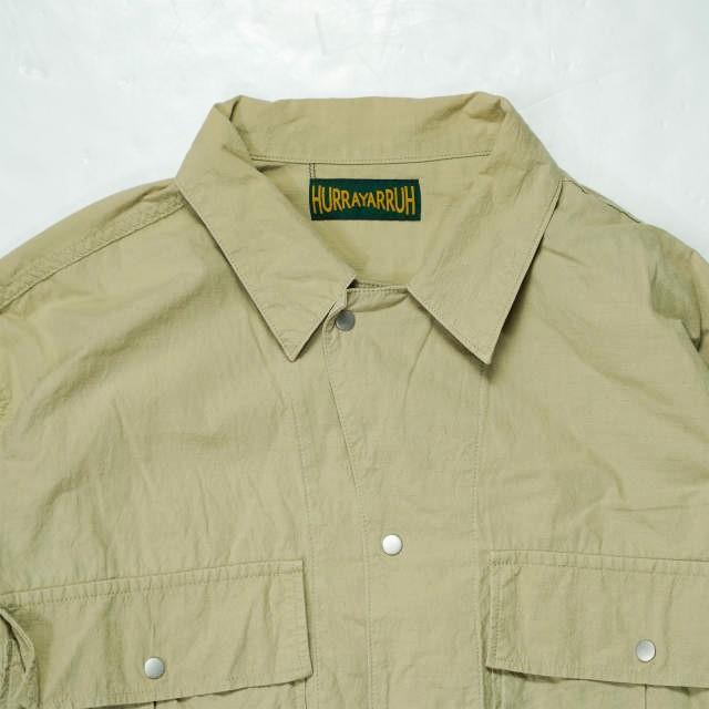 HURRAY HURRAY フレイフレイ フレーフレー 日本製 Ripstop Cloth Shirt Jacket リップストップクロスシャツジャケット H1010 1 Beige 長袖 アウター【中古】【HURRAY HURRAY】 HURRAY HURRAY フレイフレイ フレーフレー 日本製 Ripstop Cloth Shirt