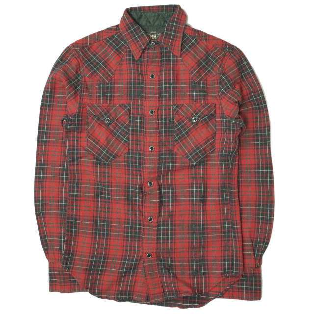 RRL ダブルアールエル PLAID L S WESTERN SHIRTS チェックウエスタン ...