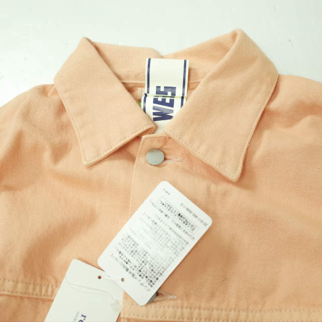 WESTOVERALLS ウエストオーバーオールズ 20SS 日本製 857B DENIM TRACKER JACKET デニムトラッカージャケット 20SSBZ857SE S PALE ORANGE Gジャン 3rd ブルゾン Sタイプ アウター【新古品】【中古】【WESTOVERALLS】 新品 WESTOVERALLS ウエストオーバーオールズ 20SS 857B DENIM TRACKER