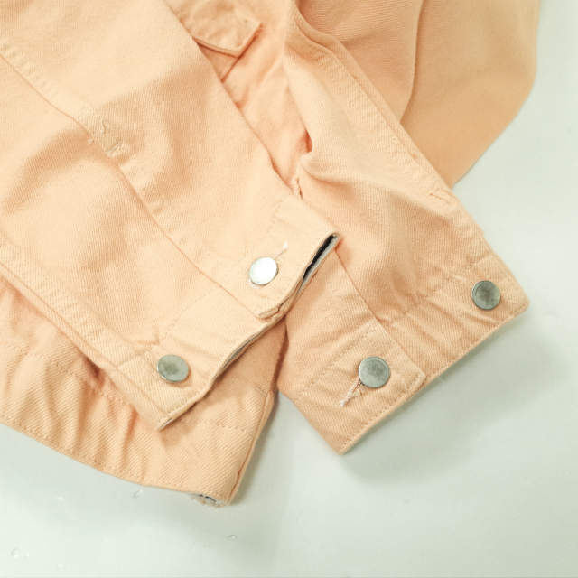 WESTOVERALLS ウエストオーバーオールズ 20SS 日本製 857B DENIM TRACKER JACKET デニムトラッカージャケット 20SSBZ857SE S PALE ORANGE Gジャン 3rd ブルゾン Sタイプ アウター【新古品】【中古】【WESTOVERALLS】 新品 WESTOVERALLS ウエストオーバーオールズ 20SS 857B DENIM TRACKER
