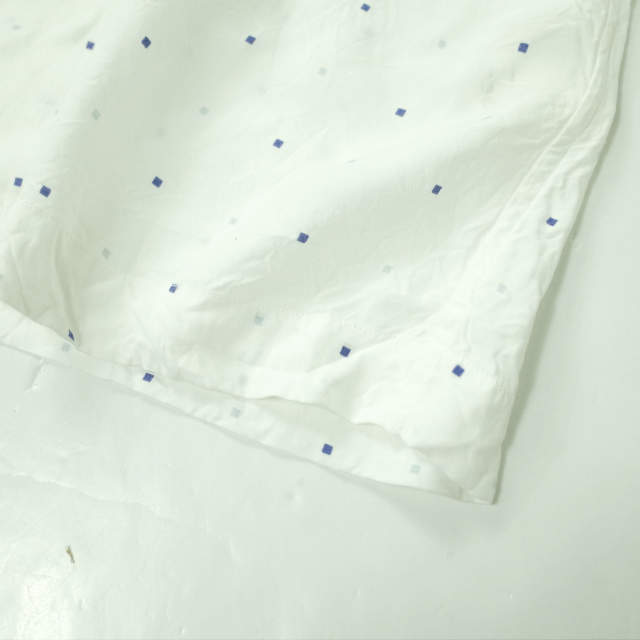 UNUSED アンユーズド 19SS 日本製 SQUARE DOT RAYON SHIRT スクエアードットレーヨンシャツ US1618 1 ホワイト 長袖 開襟 オープンカラー UNUSED アンユーズド 19SS 日本製 SQUARE DOT RAYON SHIRT スクエアー
