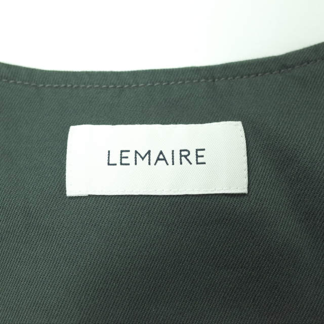 新品 LEMAIRE ルメール 22SS BUTTON NECK TOP コットンツイル ボタン