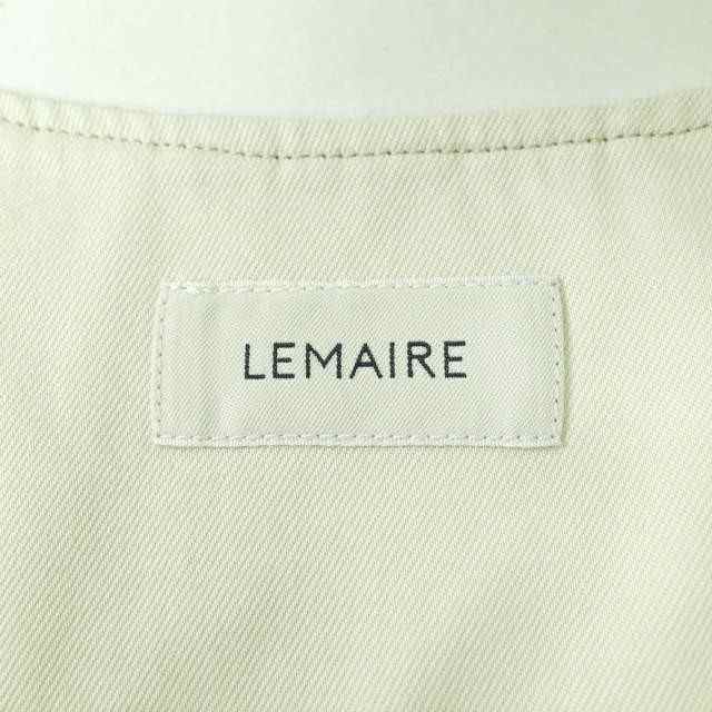 新品 LEMAIRE ルメール 22SS BUTTON NECK TOP コットンツイル ボタンネックプルオーバーシャツ M221 TO132  LF729 44 CREAMY WHITE 半袖