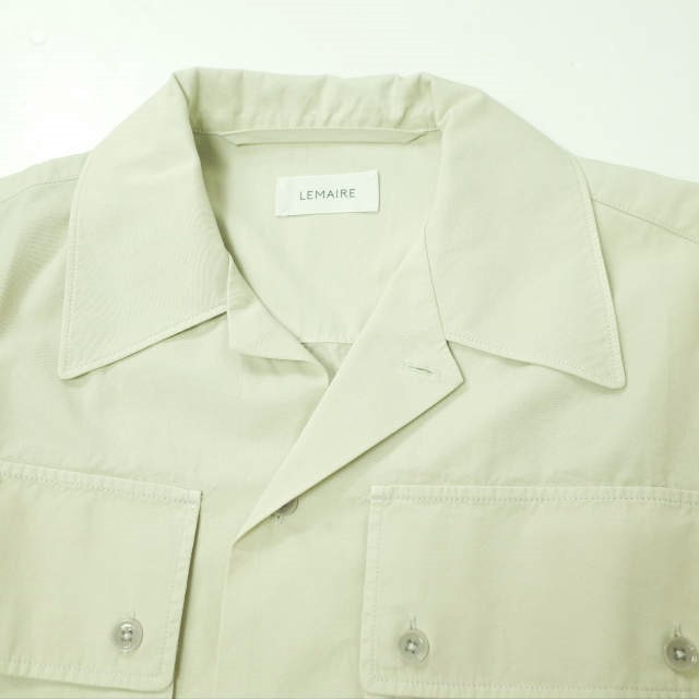 新品 LEMAIRE ルメール 22SS MILITARY SHIRT オープンカラー ...