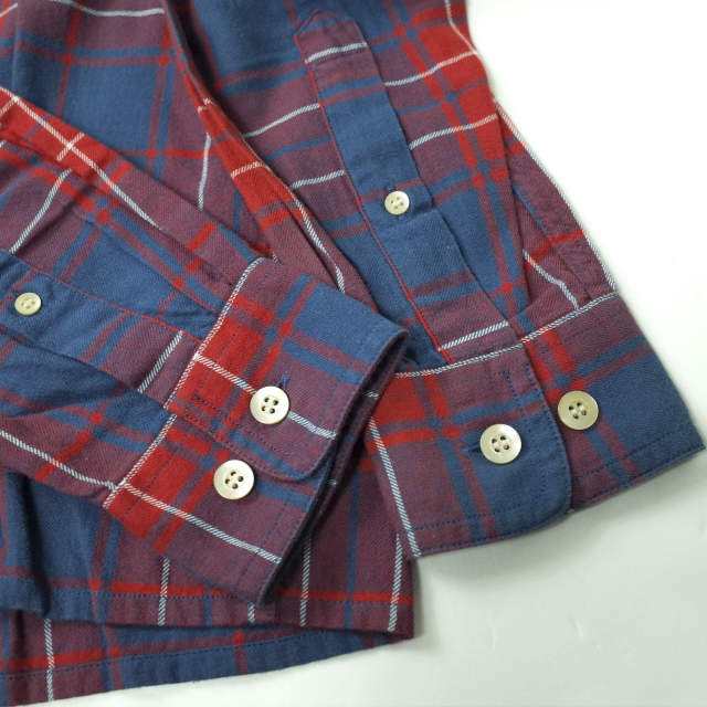 DESCENDANT ディセンダント 日本製 MILPITAS CHECK LS SHIRT ミルピタス マドラスチェックシャツ 1 RED/BLUE  長袖 CPO トップスの通販はau PAY マーケット - ブランド古着 LOOP Wowma!店 | au PAY マーケット－通販サイト