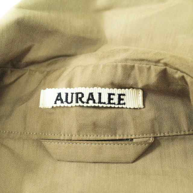 AURALEE オーラリー 20SS 日本製 FINX POLYESTER BIG TRENCH COAT フィンクスポリエステル  ビッグトレンチコート A20SC01FP 3 BEIGE