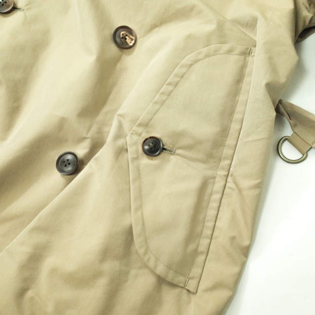 AURALEE オーラリー 20SS 日本製 FINX POLYESTER BIG TRENCH COAT フィンクスポリエステル  ビッグトレンチコート A20SC01FP 3 BEIGE