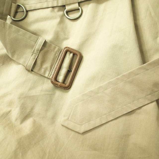 AURALEE オーラリー 20SS 日本製 FINX POLYESTER BIG TRENCH COAT フィンクスポリエステル  ビッグトレンチコート A20SC01FP 3 BEIGE